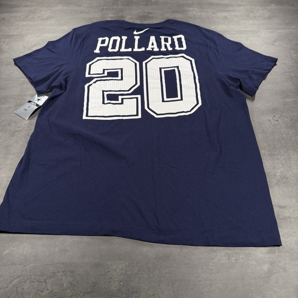 Nike Tony Pollard Jersey Shirt Mens XL‎ Dallas Cowboys Blue NFL Football Cotton